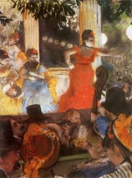 figures in a french cafe degas